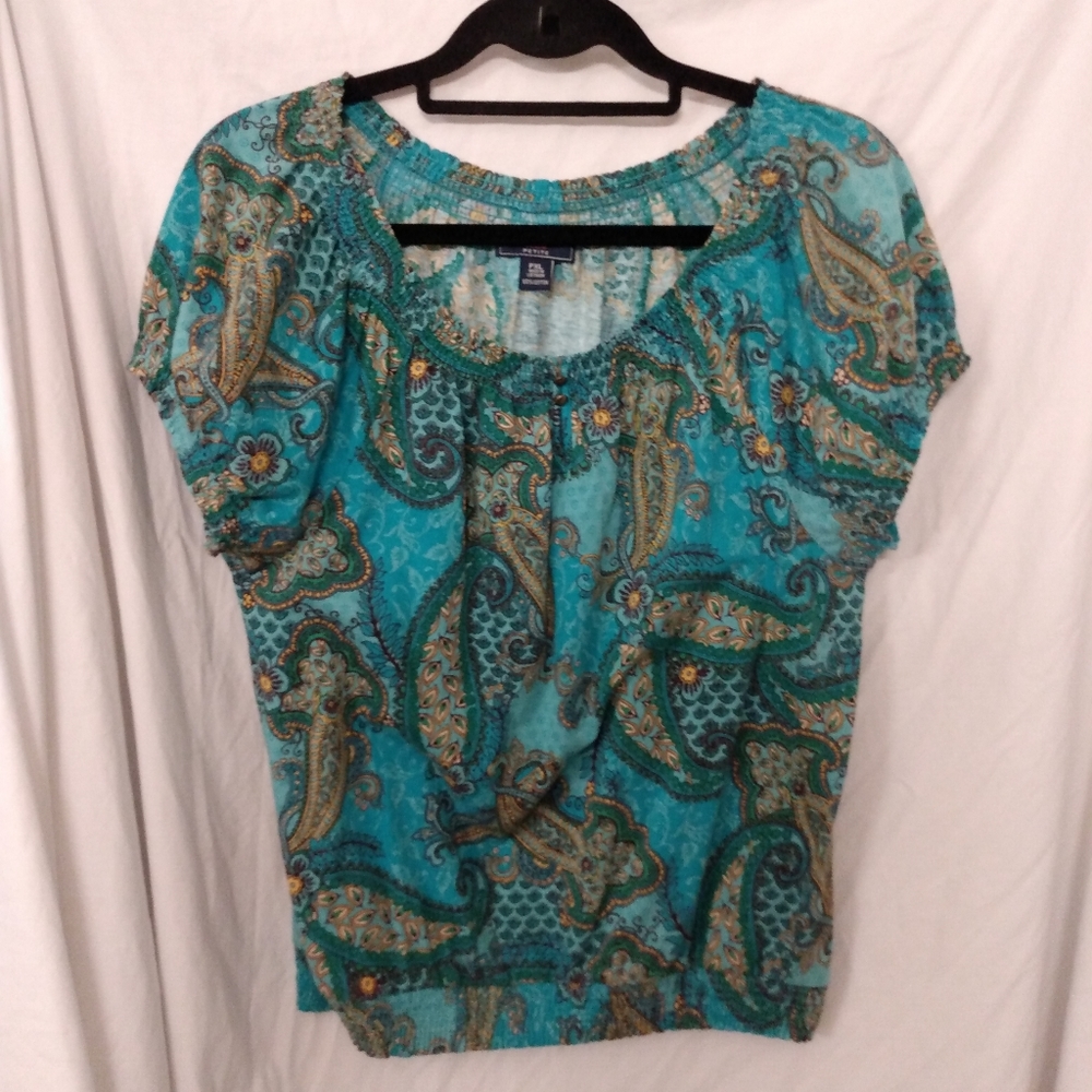 Chaps Denim Petite Blouse XLP